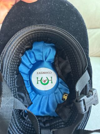 Casco Equitación Hispanohipica Terciopelo