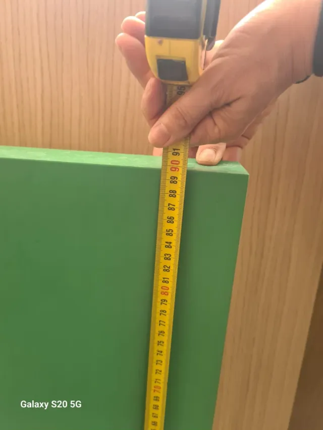 Tabla de corte verde