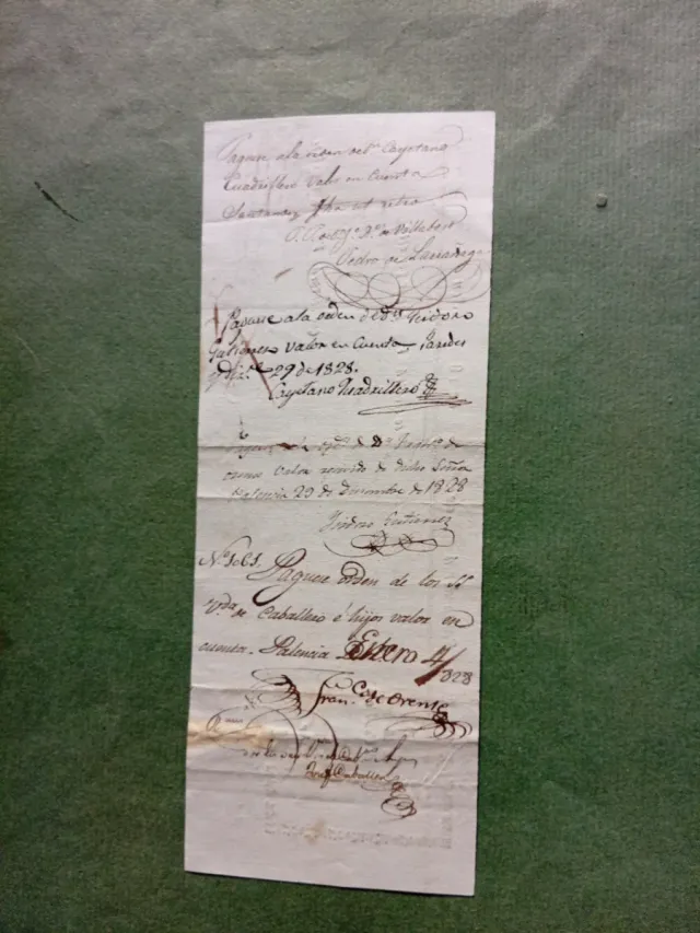 Letra de cambio 1829 Santander
