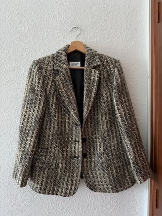 Blazer/Americana Gris Multicolor