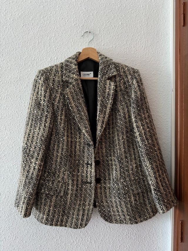 Blazer/Americana Gris Multicolor