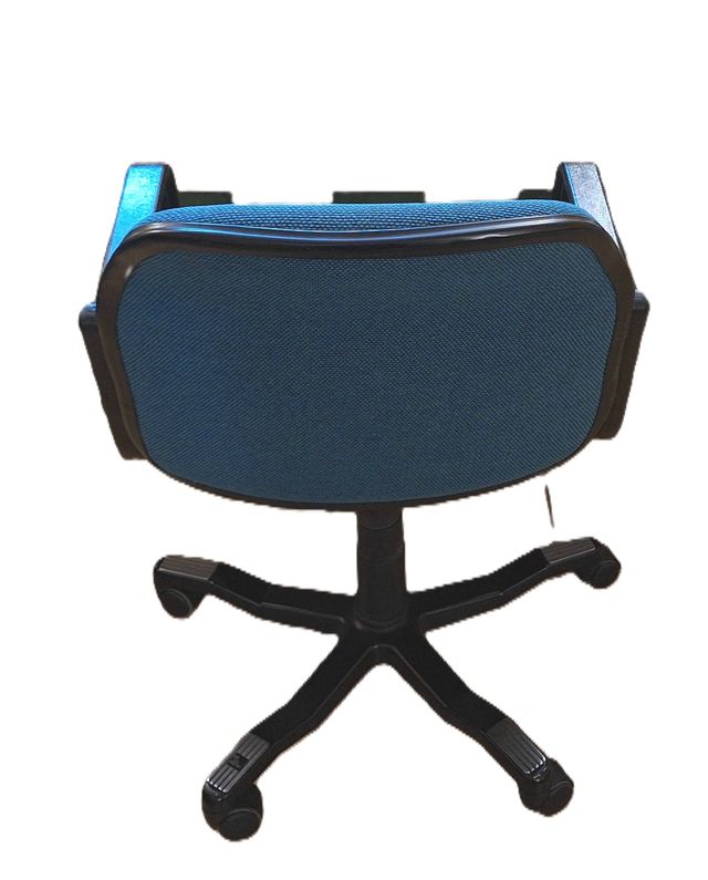 Silla de oficina azul 5 ruedas