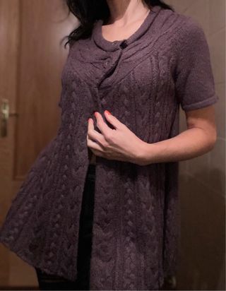 Cárdigan 15% angora mujer T.XS
