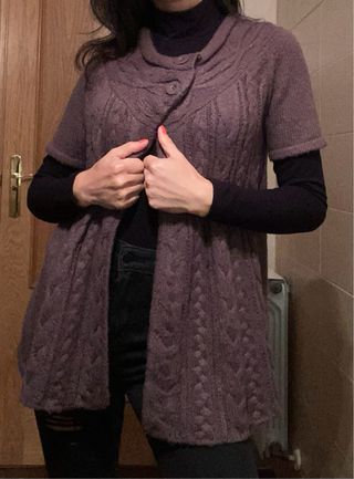 Cárdigan 15% angora mujer T.XS