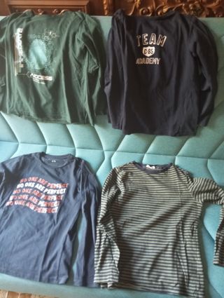 Set 4 magliette manica lunga uomo