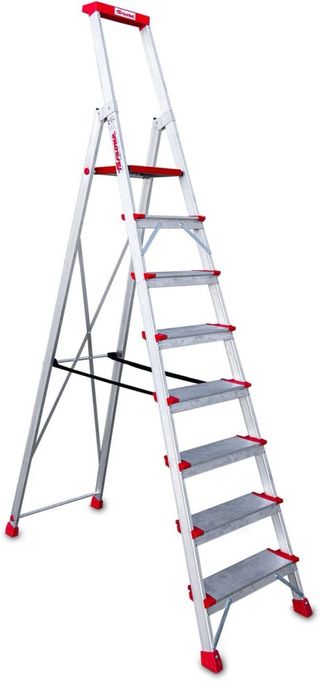 Escalera plegable en aluminio de 8 peldaños