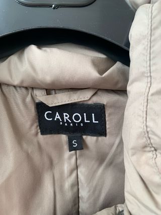 Plumas Caroll 3/4 Talla S Beige