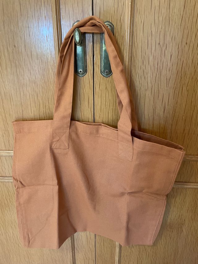 Borsa in tela marrone