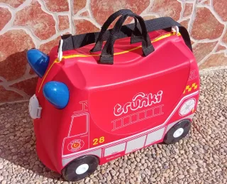 Trunki Camión Bomberos Frank Maleta Infantil rojo