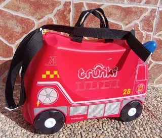 Trunki Camión Bomberos Frank Maleta Infantil rojo