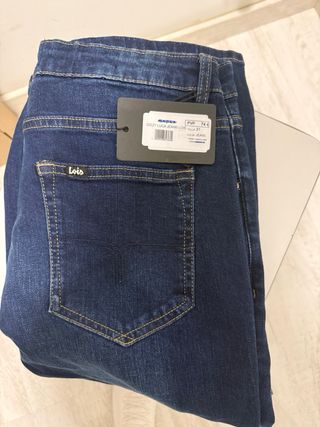 Pantalón vaquero Lois campana azul T31