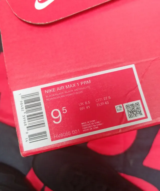 Nike Air Max 1 PRM Negro