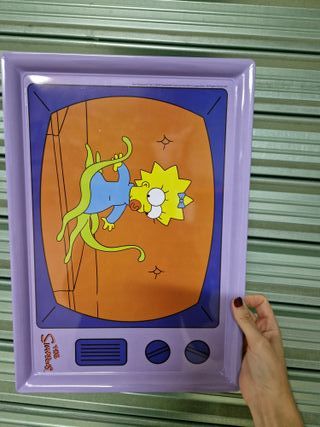 Bandeja The Simpsons Metal Morado Dorado
