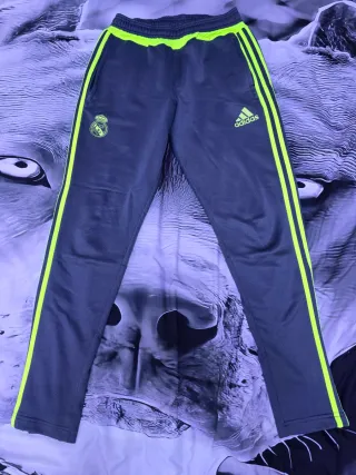 Pantalón chándal Adidas gris y amarillo