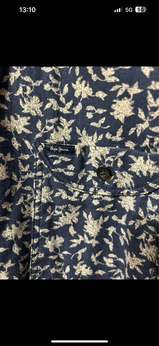Camisa Pepe Jeans azul y estampada