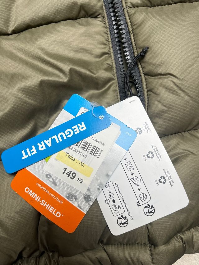 Chaqueta Columbia insulada Talla XL