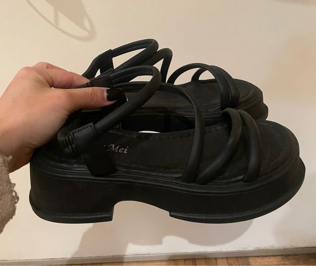 Sandalias Shein Negras Sin Estrenar