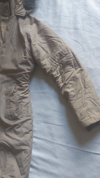 Piumino Donna  beige con cappuccio