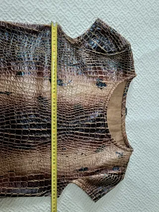 Vestido texturado animal print