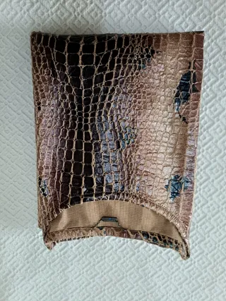 Vestido texturado animal print