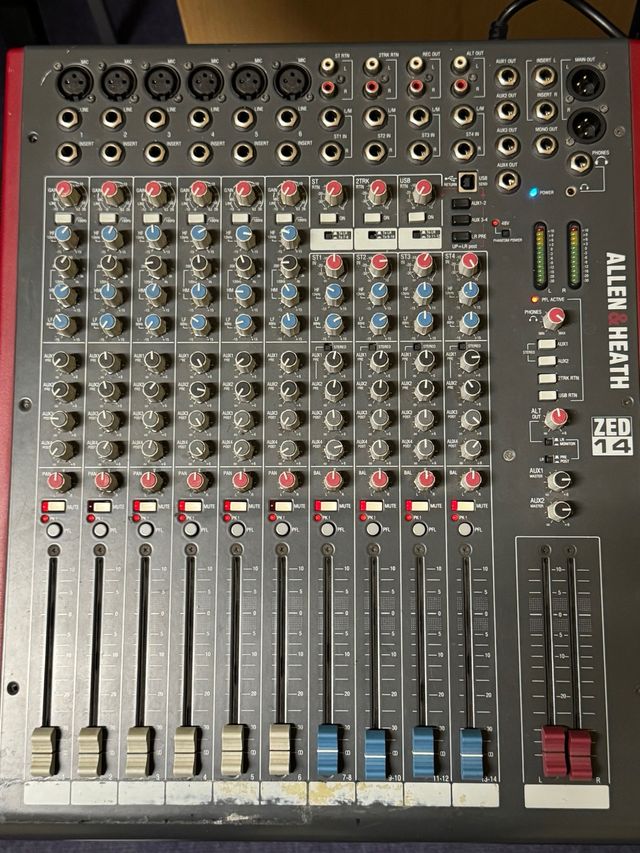 Allen & Heath ZED-14 Mezclador Compacto USB