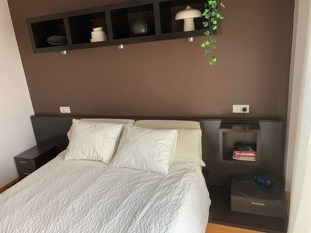 Cama Matrimonio Madera marrón oscura