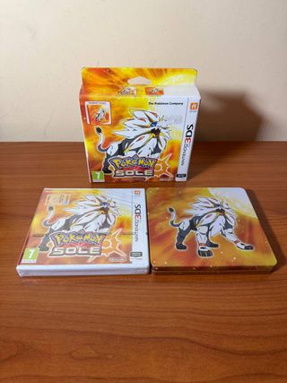 Pokemon Sole Limited Edition Steelbook 3DS NUOVO