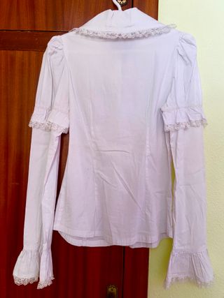 Camisa japonesa Gothic Lolita GLP con chorreras