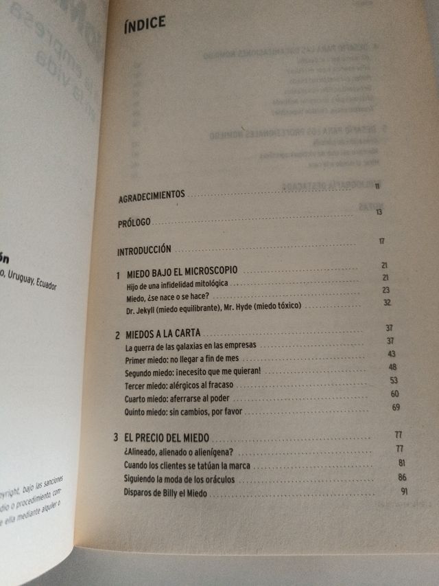 No miedo en la empresa y en la vida