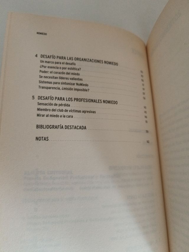 No miedo en la empresa y en la vida