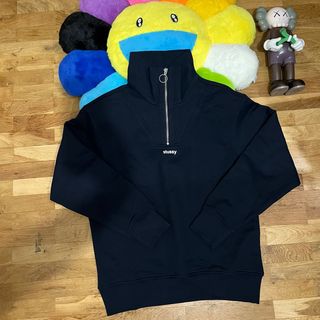 Stüssy half-zip mock neck sweatshirt