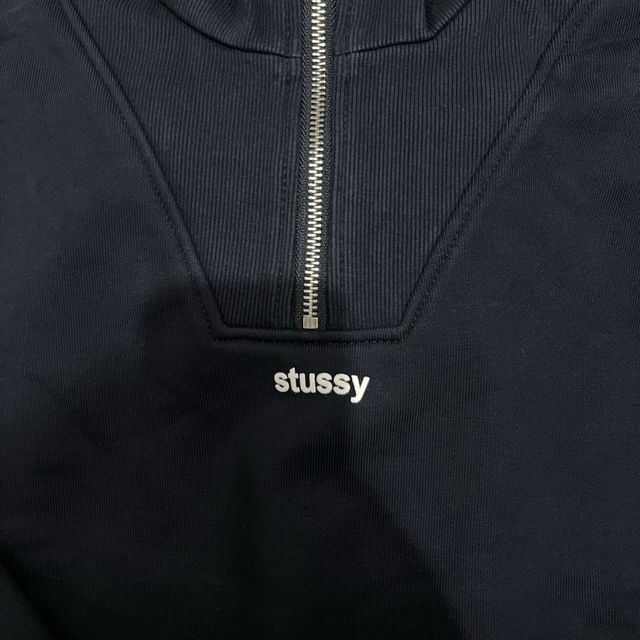 Stüssy half-zip mock neck sweatshirt
