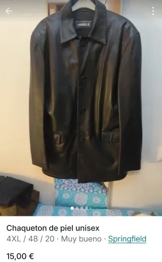 Chaqueta de piel Springfield Talla 4XL