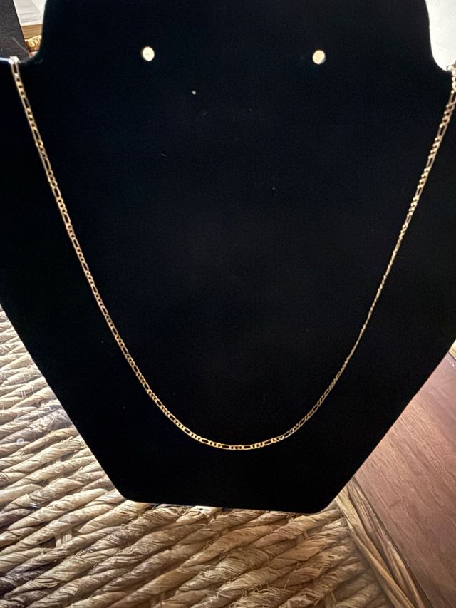 Cadena Figaro Oro Laminado 14k