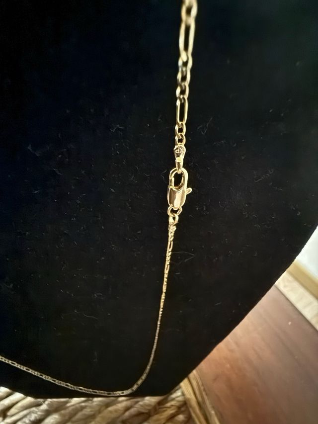 Cadena Figaro Oro Laminado 14k