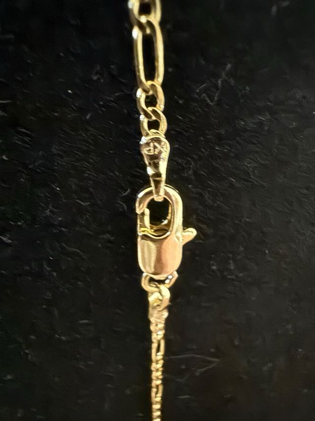 Cadena Figaro Oro Laminado 14k