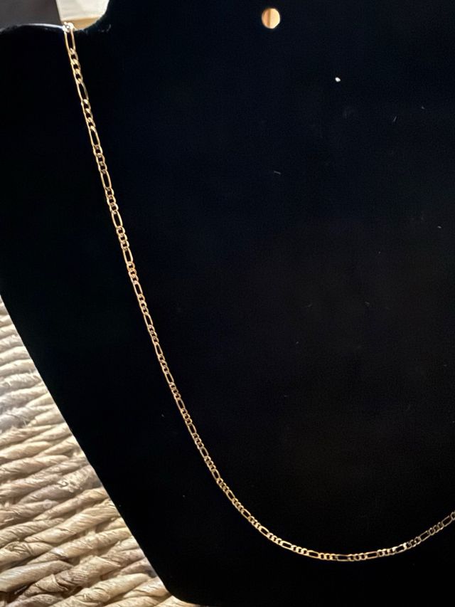Cadena Figaro Oro Laminado 14k