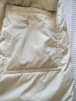 Chaqueta Bershka Plumas Beige Talla M