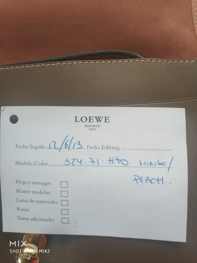 Bolso Loewe Ines beige melocoton original