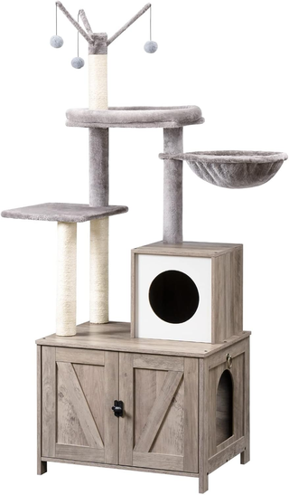 Albero per Gatti con Mobile per Lettiera, Torre pe