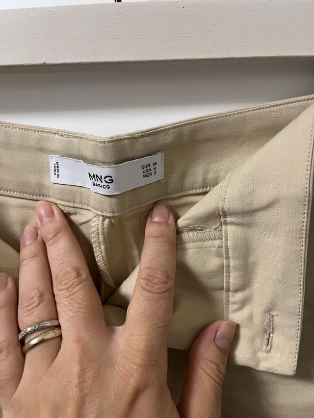 Pantalones cortos beige