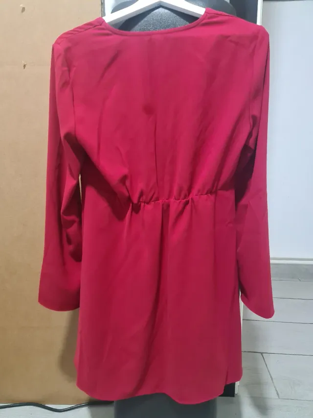 Vestido Mango Rojo Talla S