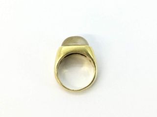 Anillo Oro 18k con Piedra Gris