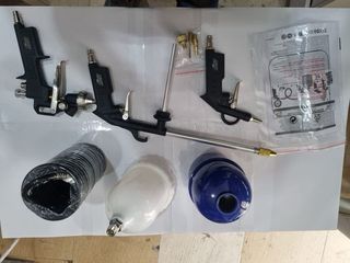 Kit compresor pintura 3 pistolas
