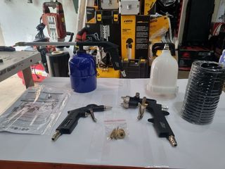 Kit compresor pintura 3 pistolas