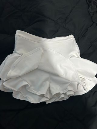 Falda pantalón corta Shein blanca