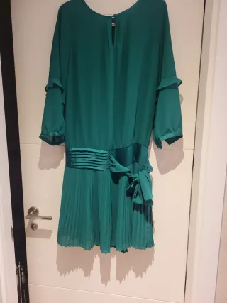 Vestido fiesta Tintoretto verde