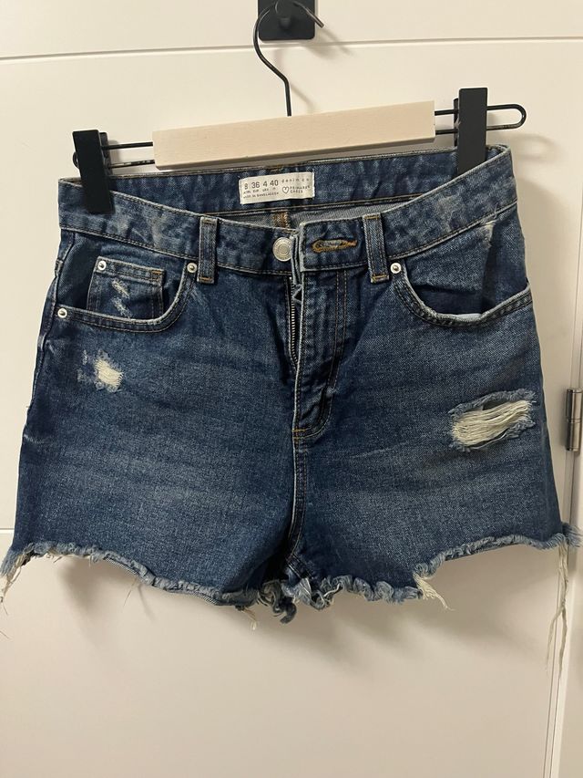 Shorts vaqueros Free People desgastados