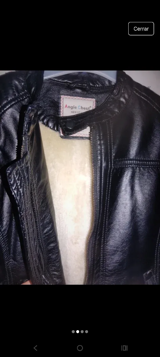 Chaqueta de cuero para niño