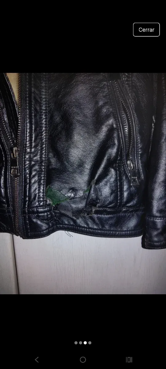 Chaqueta de cuero para niño